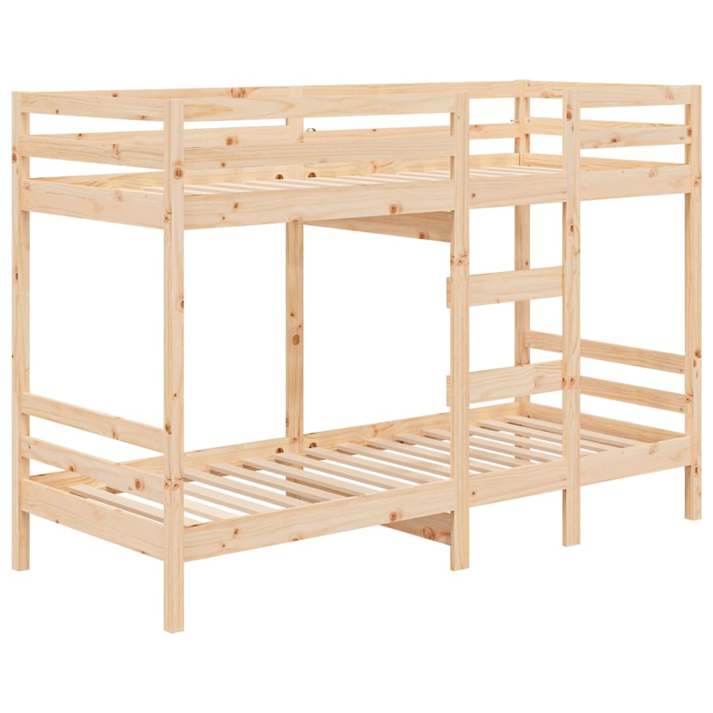 Krevet na kat 90 x 190 cm od masivne borovine