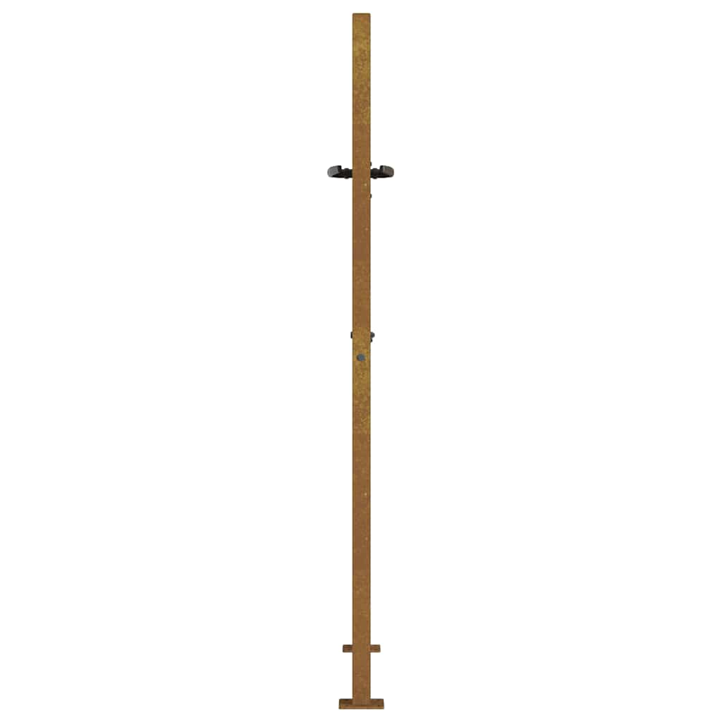 Vrtna vrata 100x125 cm Corten čelik dizajn trave