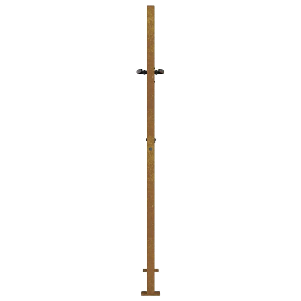 Vrtna vrata 100x150 cm Corten čelik dizajn trave
