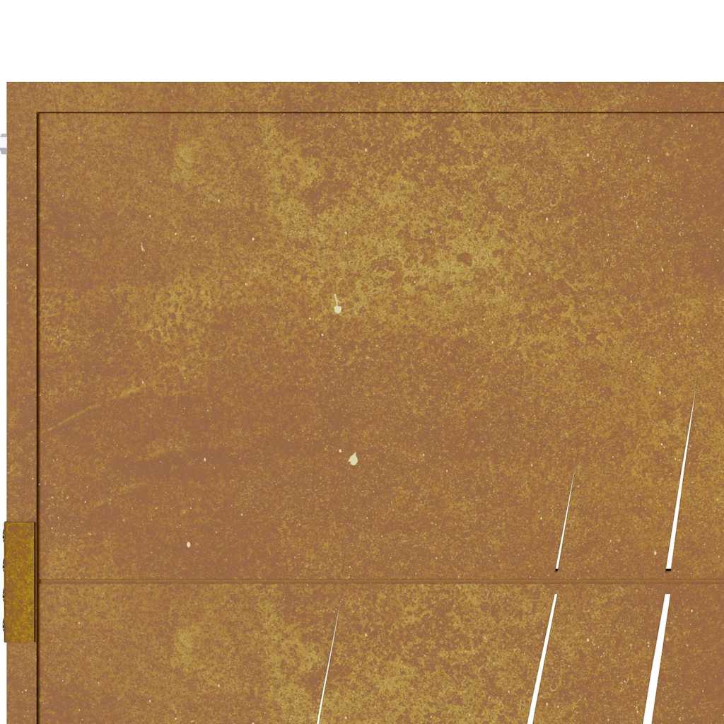 Vrtna vrata 100x150 cm Corten čelik dizajn trave