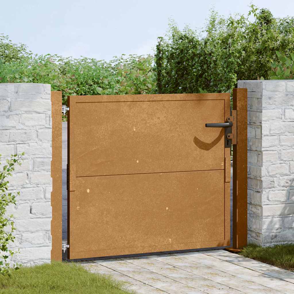 Vrtna vrata 100x75 cm Corten čelik