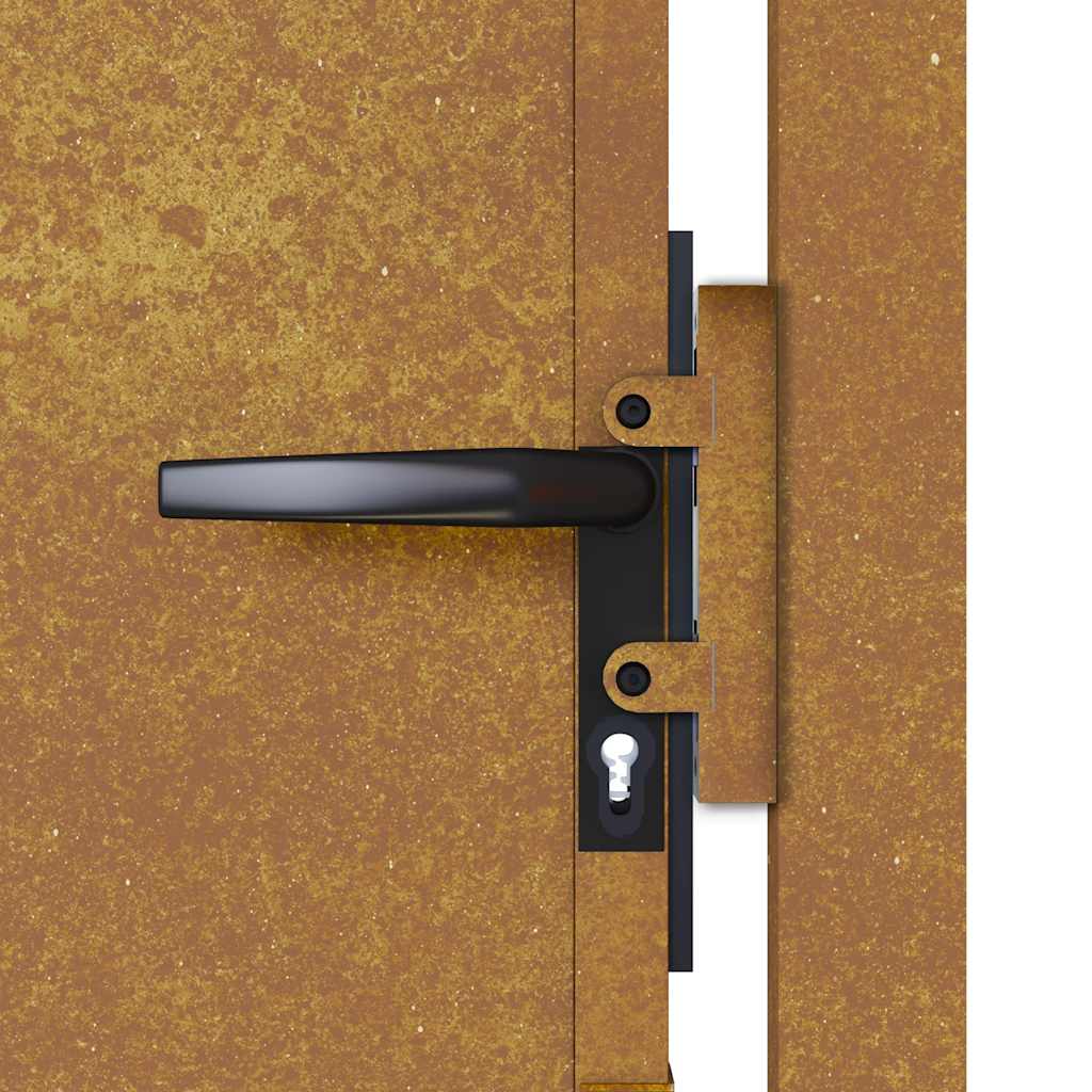 Vrtna vrata 100x175 cm Corten čelik