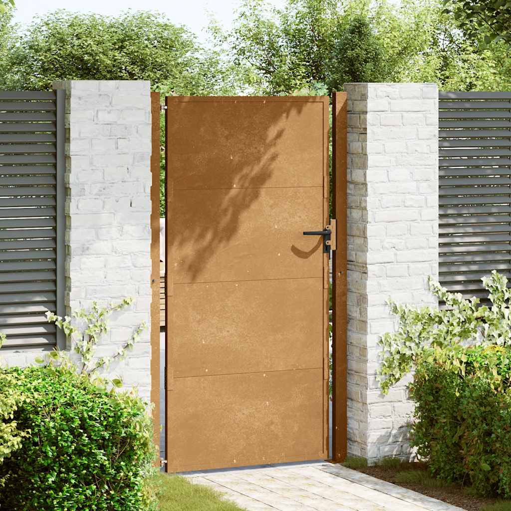Vrtna vrata 100x200 cm Corten čelik
