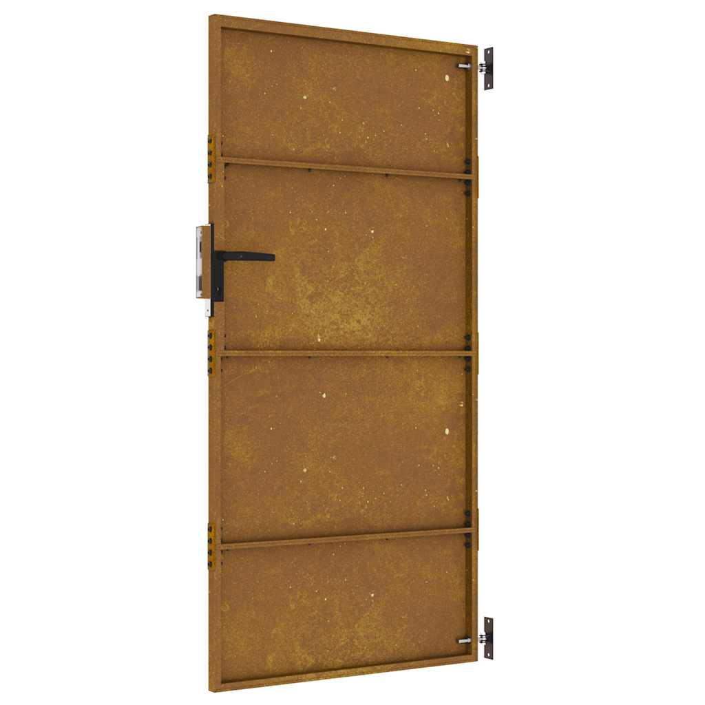 Vrtna vrata 85 x 200 cm od čelika COR-TEN