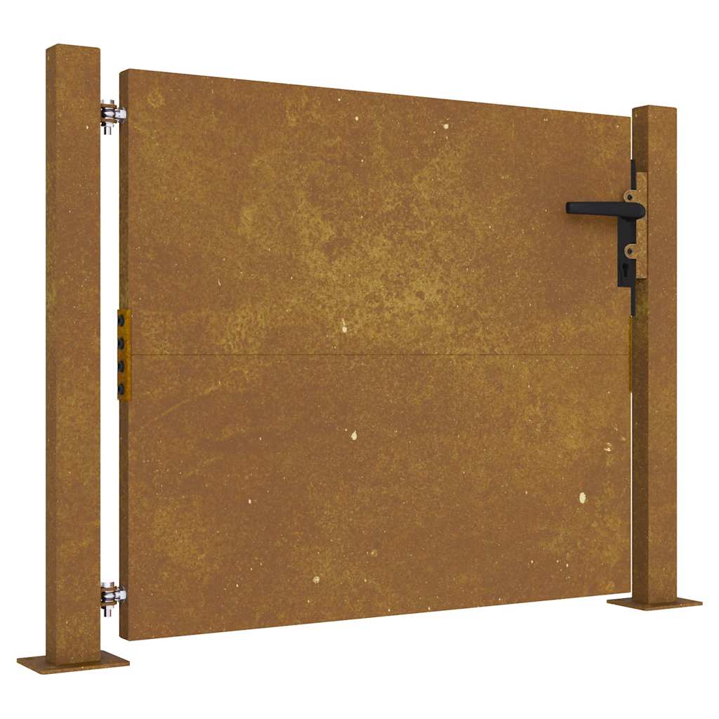 Vrtna vrata 100x75 cm Corten čelik