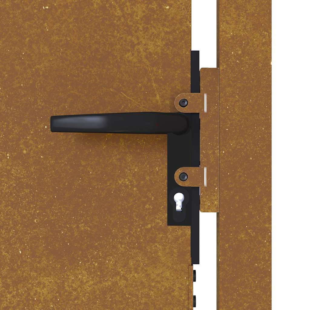 Vrtna vrata 100x175 cm Corten čelik