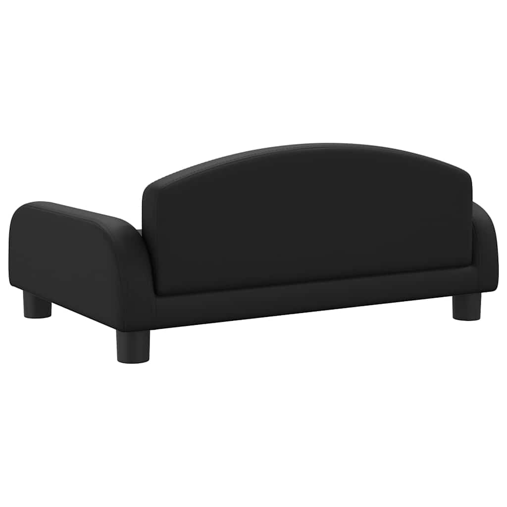 Krevet za pse crni 70 x 45 x 30 cm od umjetne kože