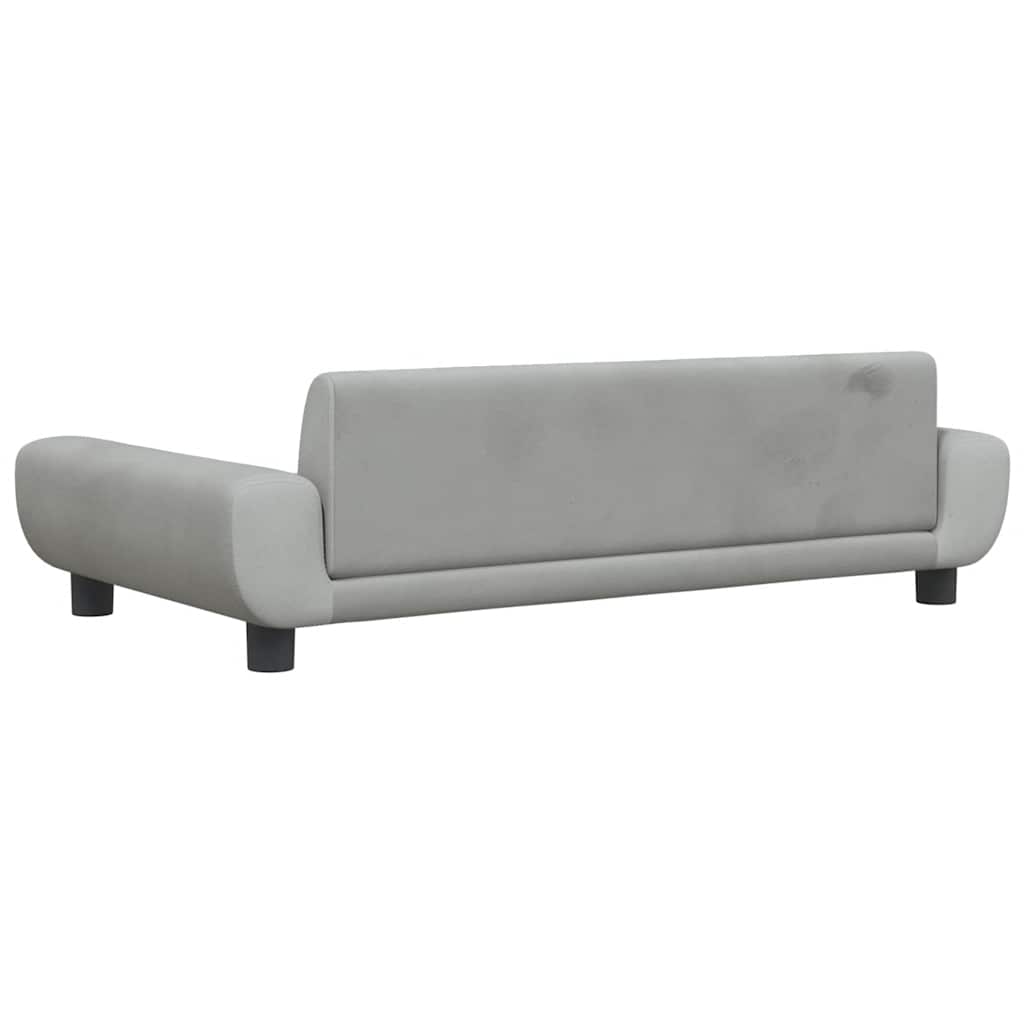 Krevet za pse svjetlosivi 100 x 54 x 33 cm baršunasti