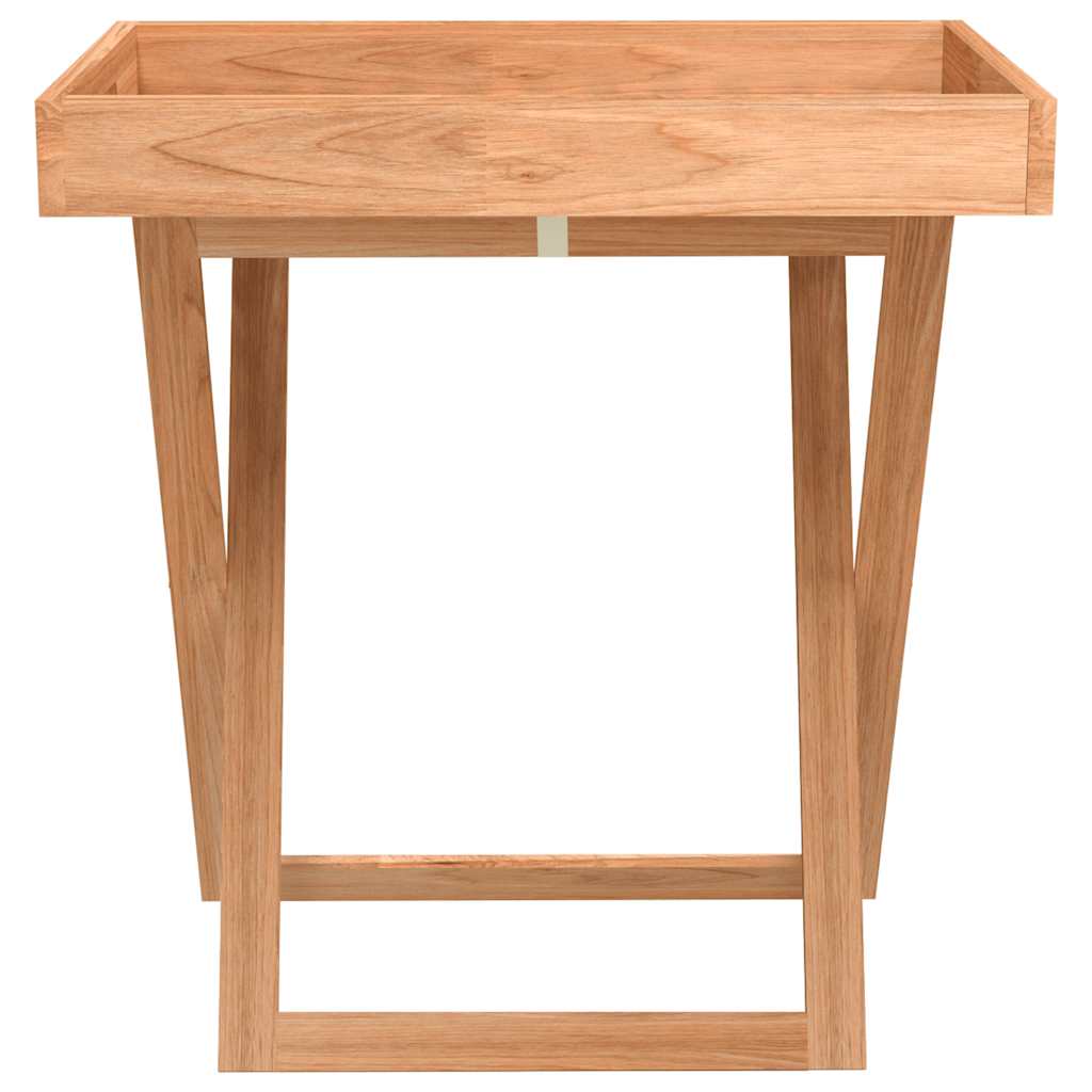 Sklopivi stol s pladnjem 52x36x56,5 cm od masivnog drva oraha