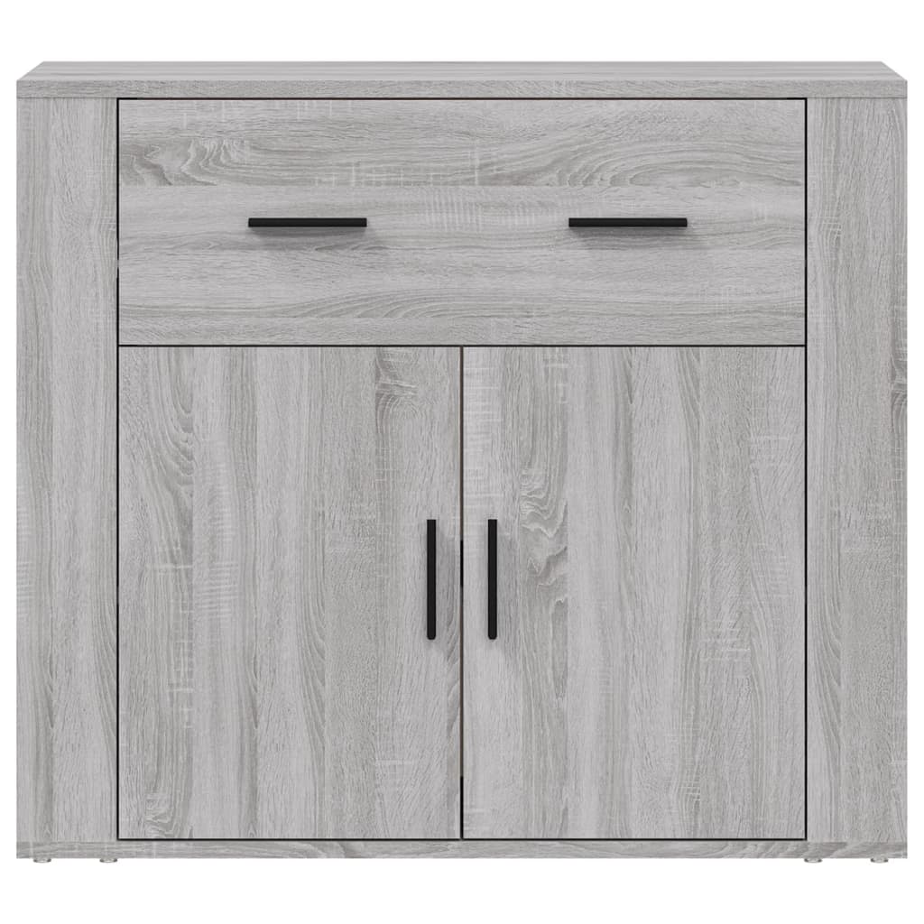 Komoda sivog hrasta sonome 80x33x70 cm od konstruiranog drva