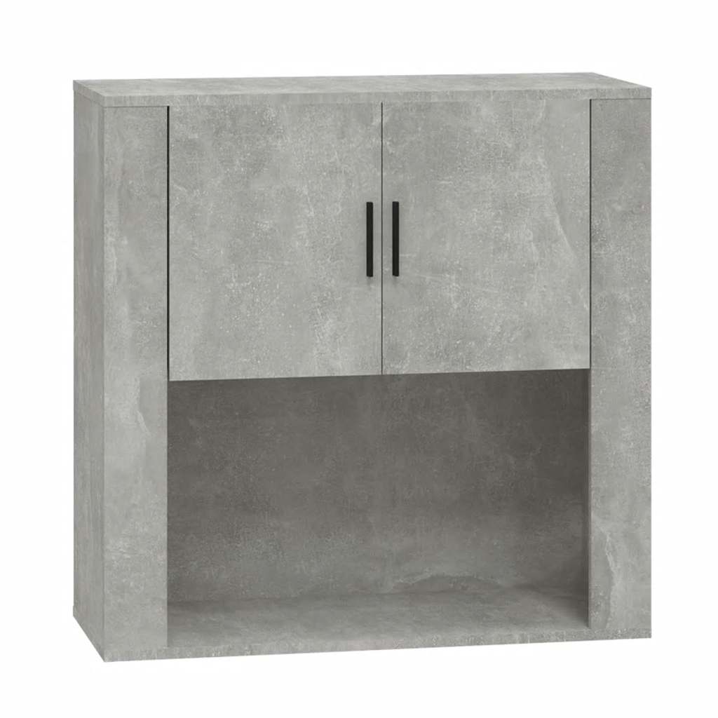 Zidni ormarić siva boja betona 80x33x80 cm konstruirano drvo