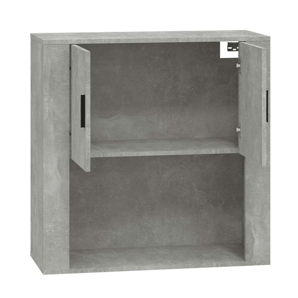 Zidni ormarić siva boja betona 80x33x80 cm konstruirano drvo