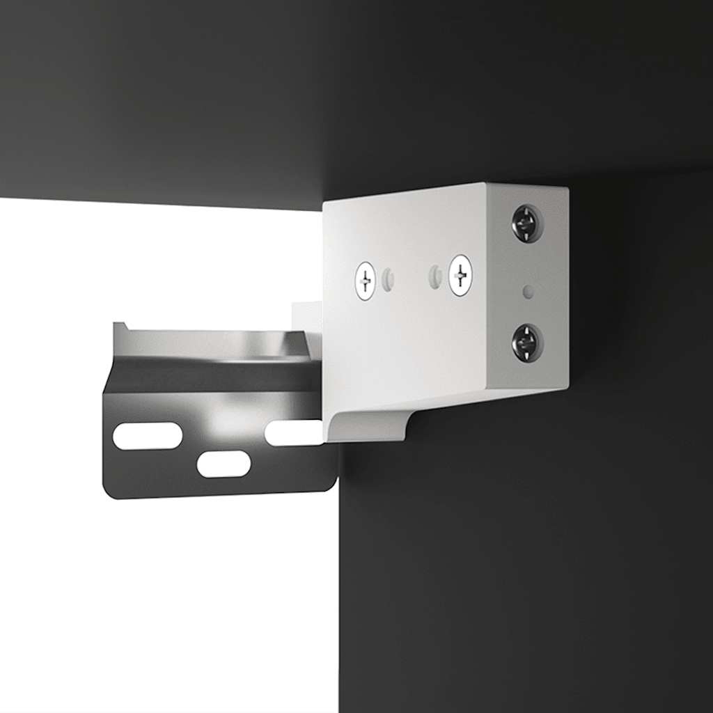 Zidni ormarić crni 80 x 33 x 80 cm od konstruiranog drva