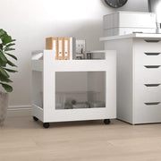 Kolica za radni stol bijela 60x45x60 cm od konstruiranog drva