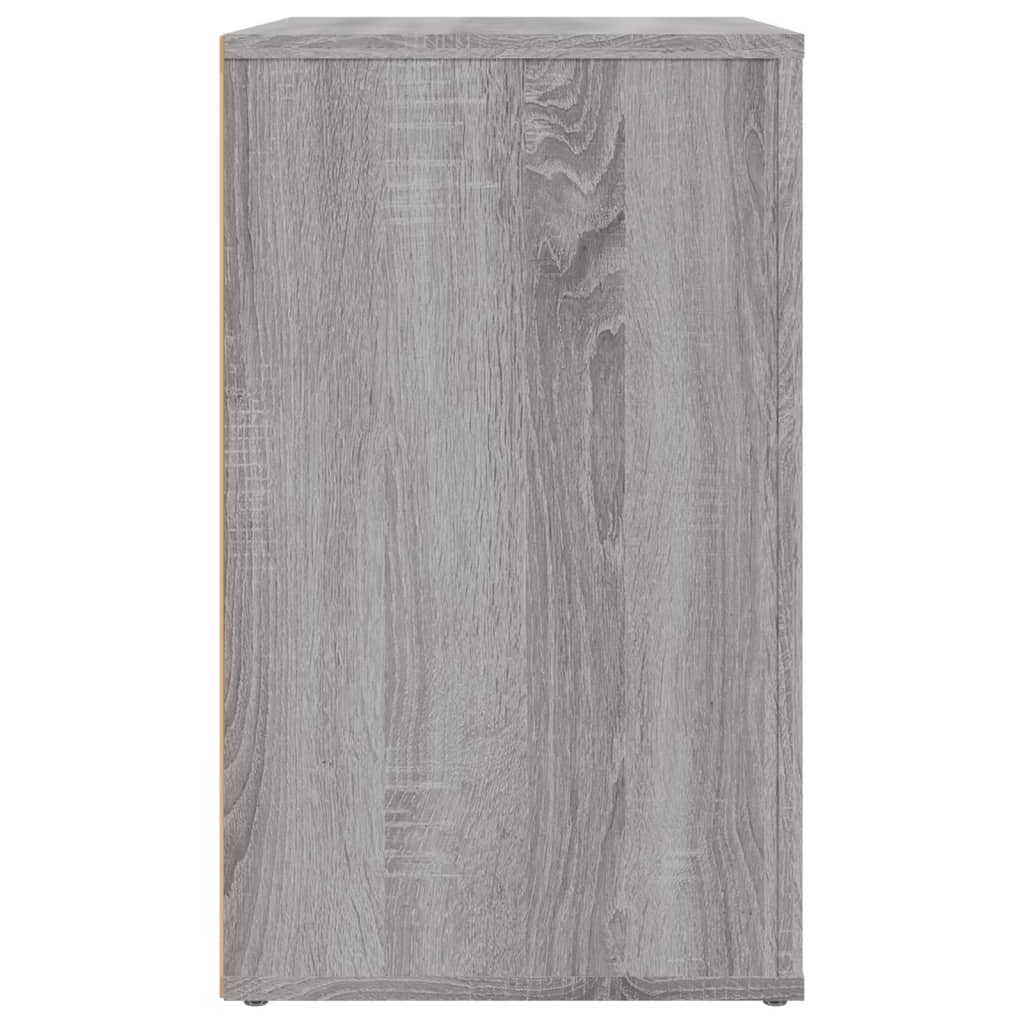 Noćni ormarić siva boja hrasta 50x36x60 cm konstruirano drvo