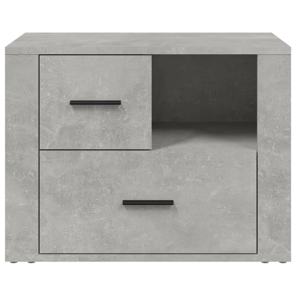 Noćni ormarić Siva boja betona 60x36x45cm od konstruiranog drva