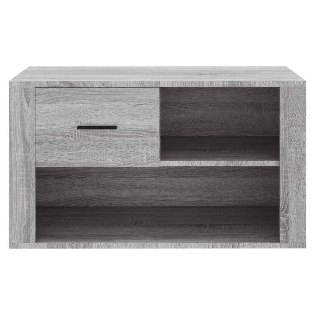 Ormarić za cipele sivi hrast 80x35x45 cm konstruirano drvo