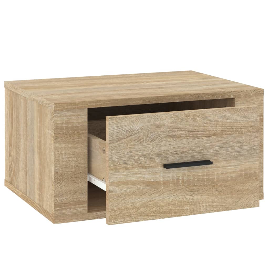 Zidni noćni ormarići 2 kom boja hrasta sonome 50x36x25 cm
