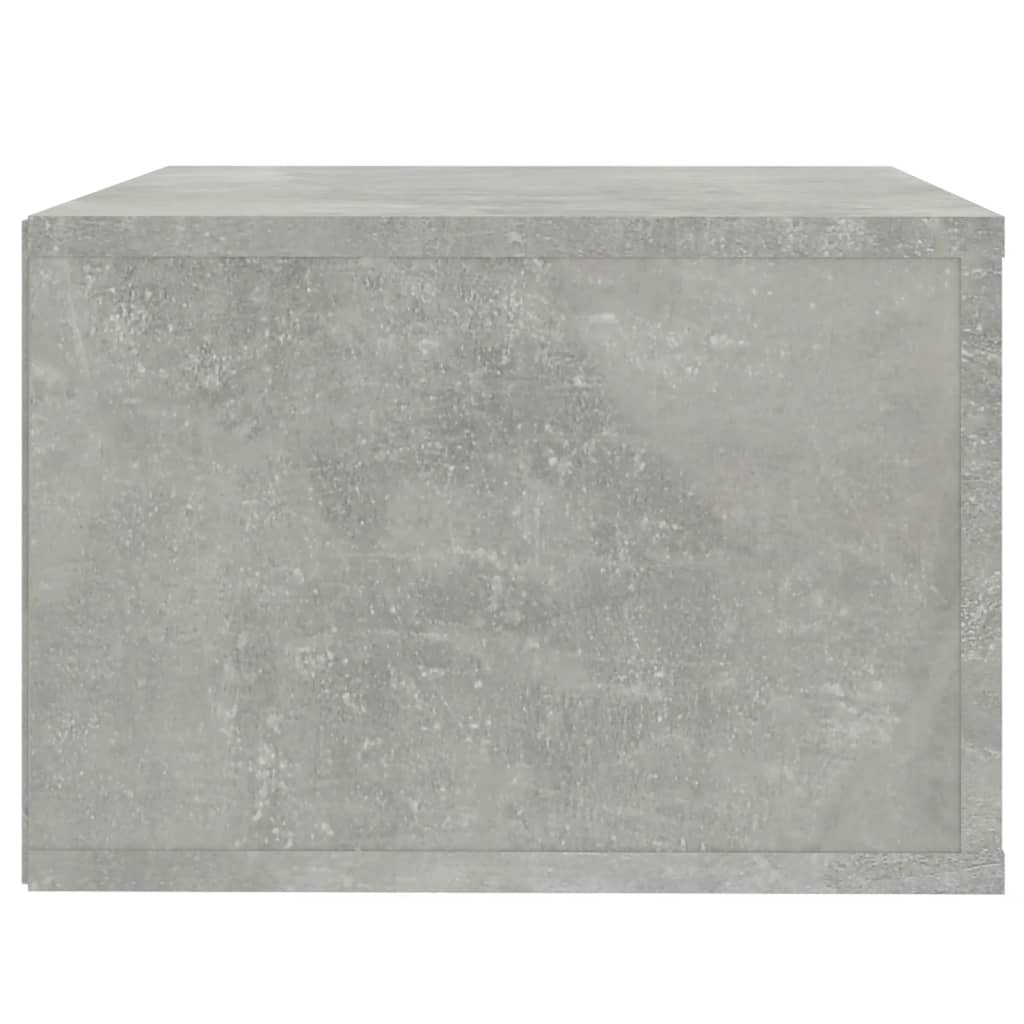 Zidni noćni ormarić siva boja betona 50x36x25 cm