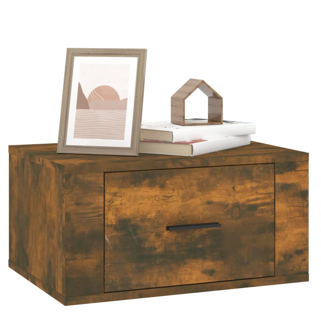 Zidni noćni ormarić boja dimljenog hrasta 50x36x25 cm