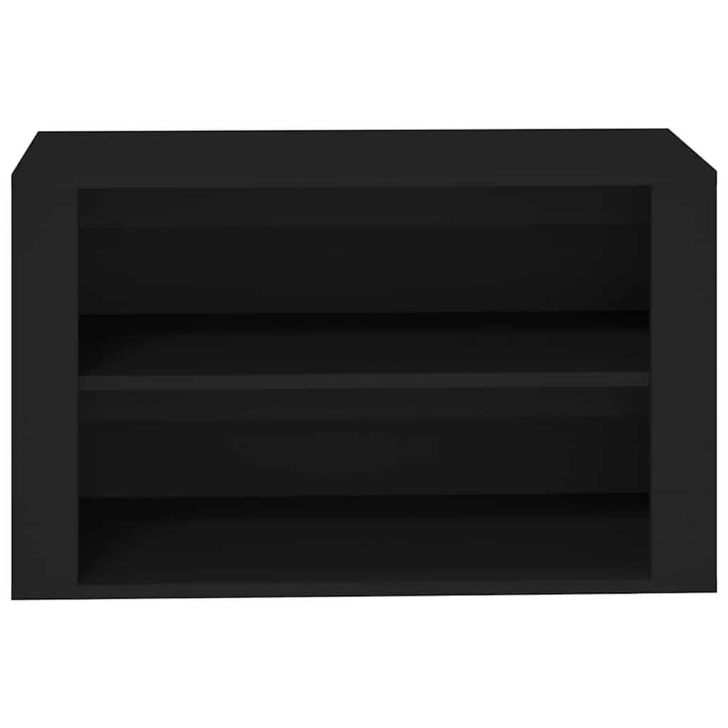Stalak za cipele crni 75 x 35 x 45 cm od konstruiranog drva
