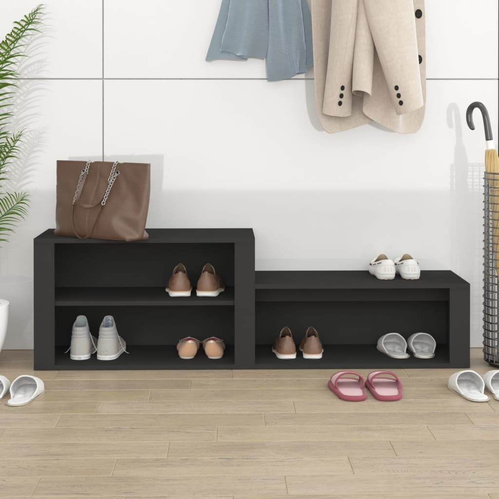 Ormarić za cipele crni 150 x 35 x 45 cm od konstruiranog drva