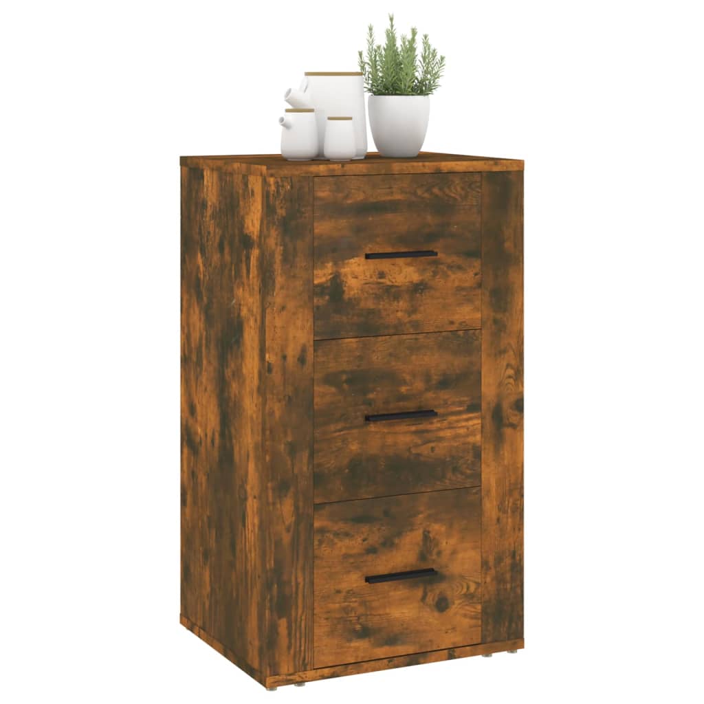 Komoda boja dimljenog hrasta 40 x 33 x 70 cm konstruirano drvo