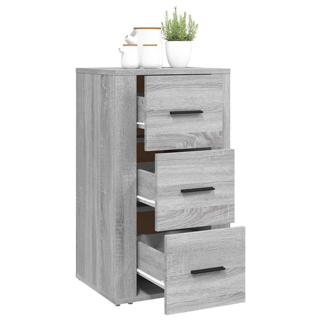 Komoda boja sivog hrasta 40 x 33 x 70 cm od konstruiranog drva