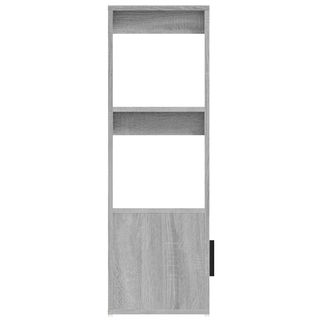Komoda sivog hrasta sonome 80x30x90 cm od konstruiranog drva