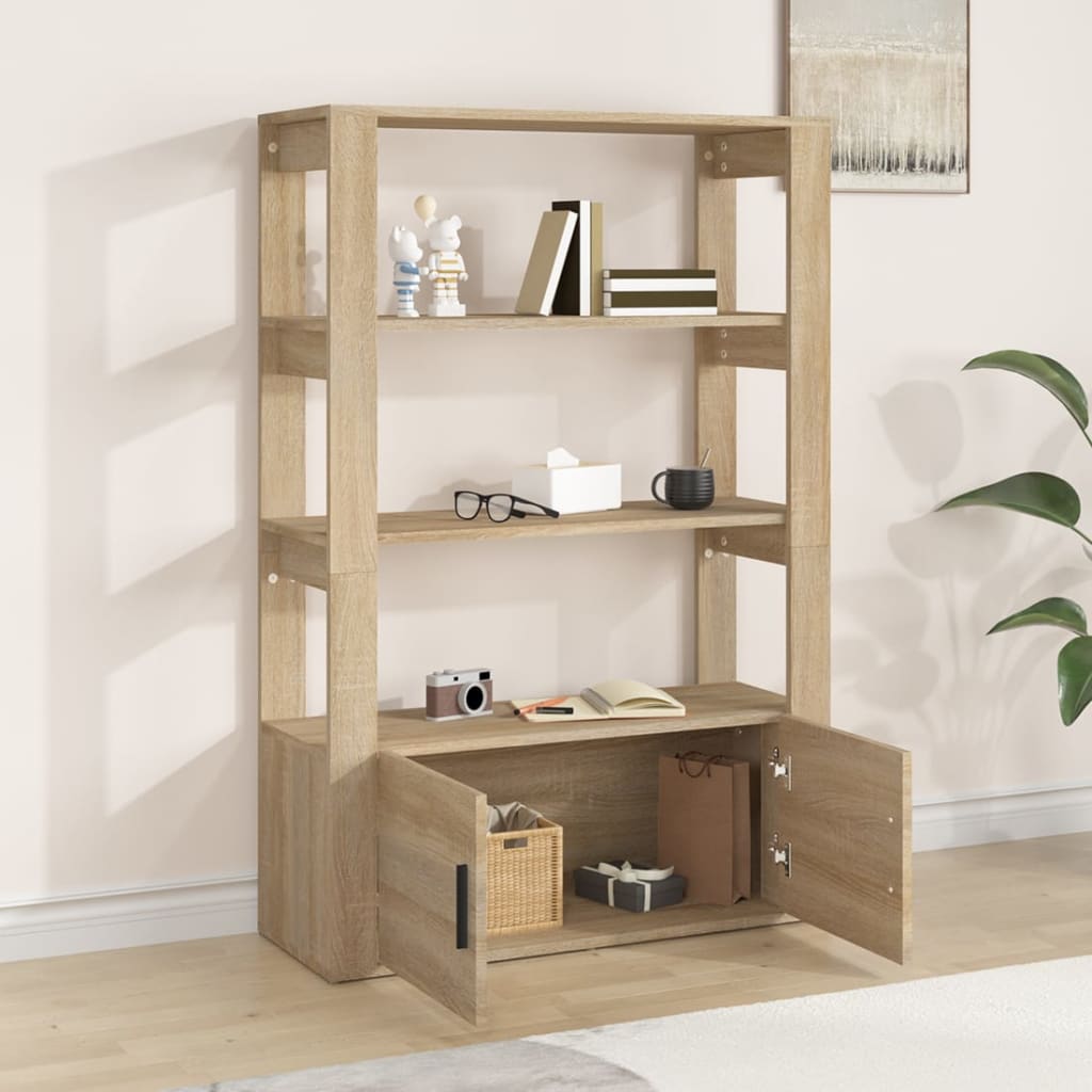 Komoda boja hrasta sonome 80x30x119,5 cm od konstruiranog drva