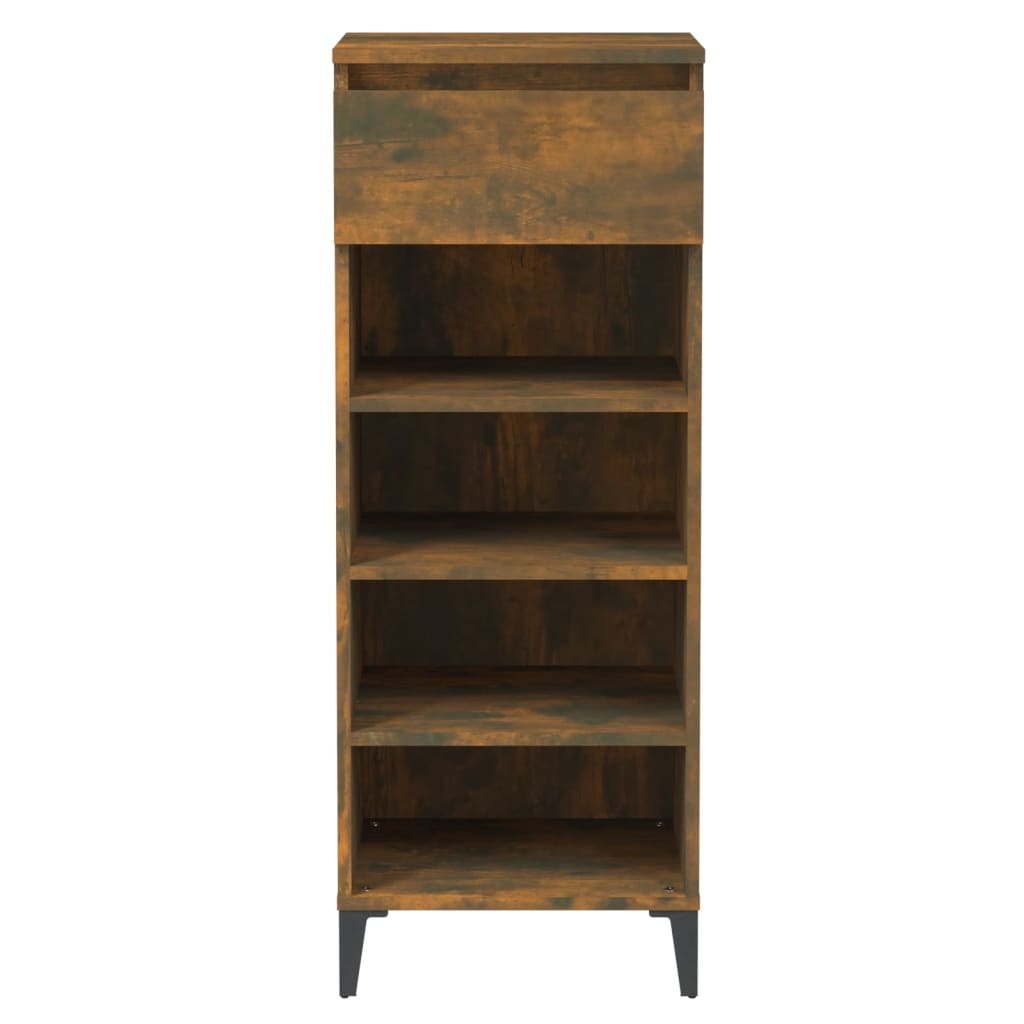 Stalak za cipele boja hrasta 40x36x105 cm konstruirano drvo