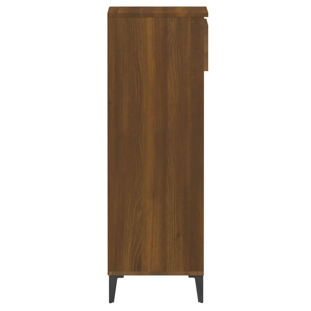 Stalak za cipele boja hrasta 40x36x105 cm konstruirano drvo