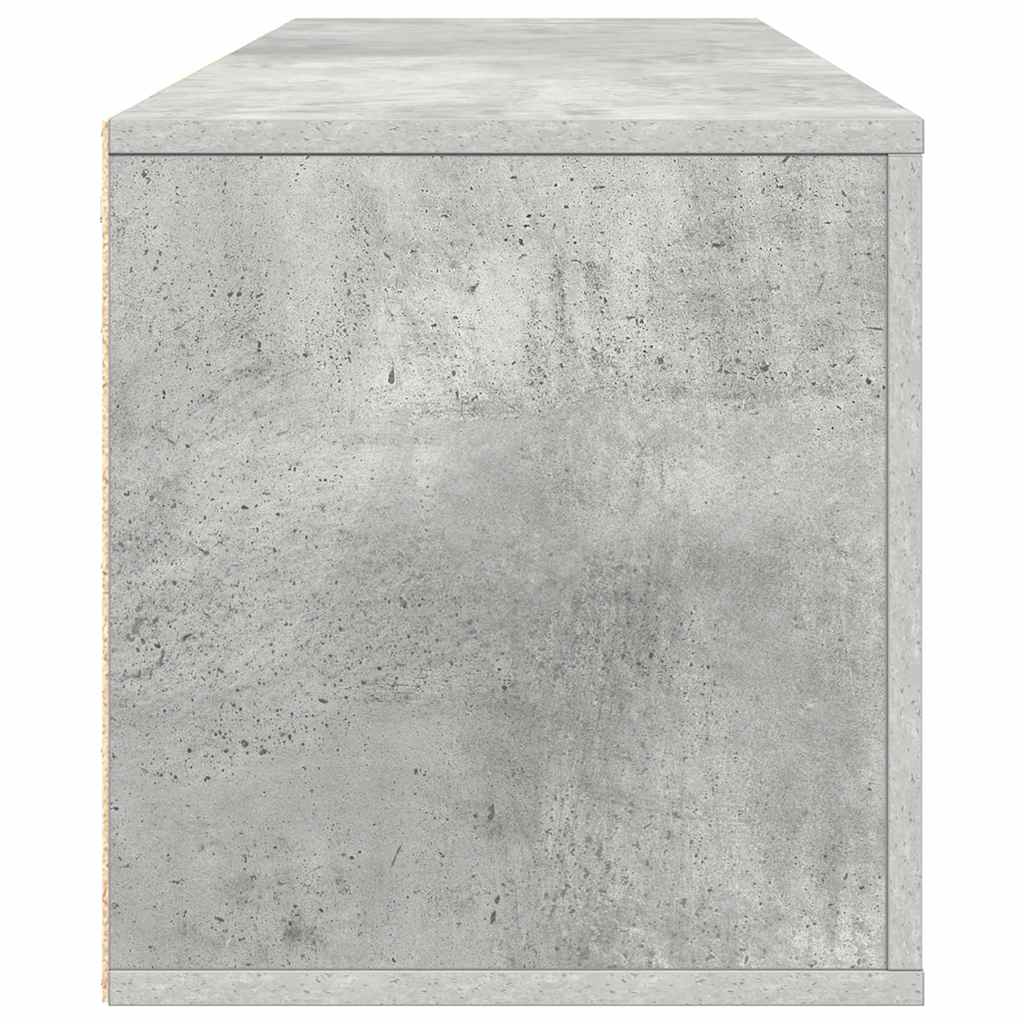 Zidni ormarić za cipele boja betona 100 x 35 x 38 cm drveni