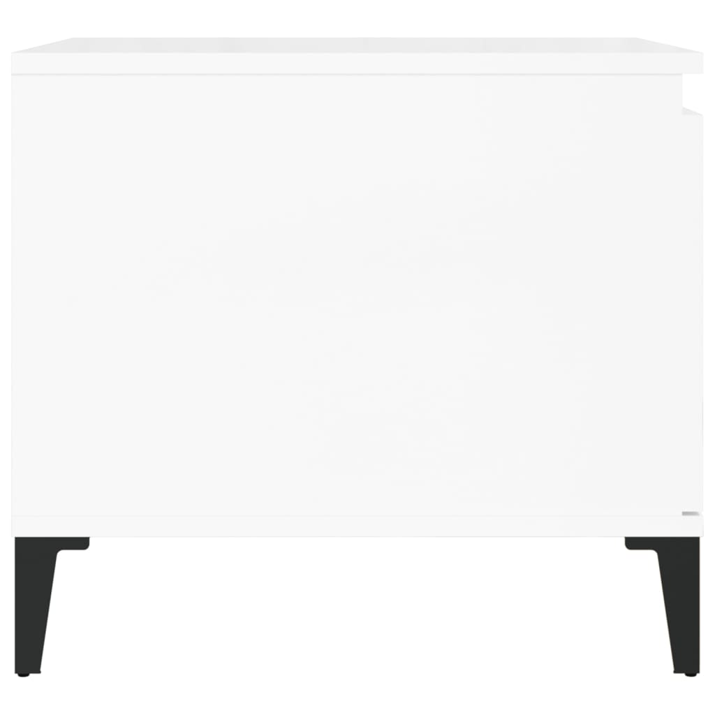Stolić za kavu sjajni bijeli 100x50x45 cm od konstruiranog drva