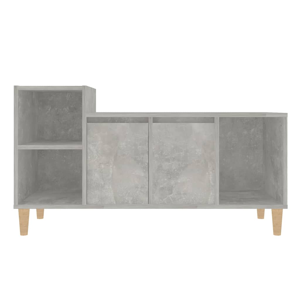 TV ormarić boja betona 100x35x55 cm od konstruiranog drva Siva