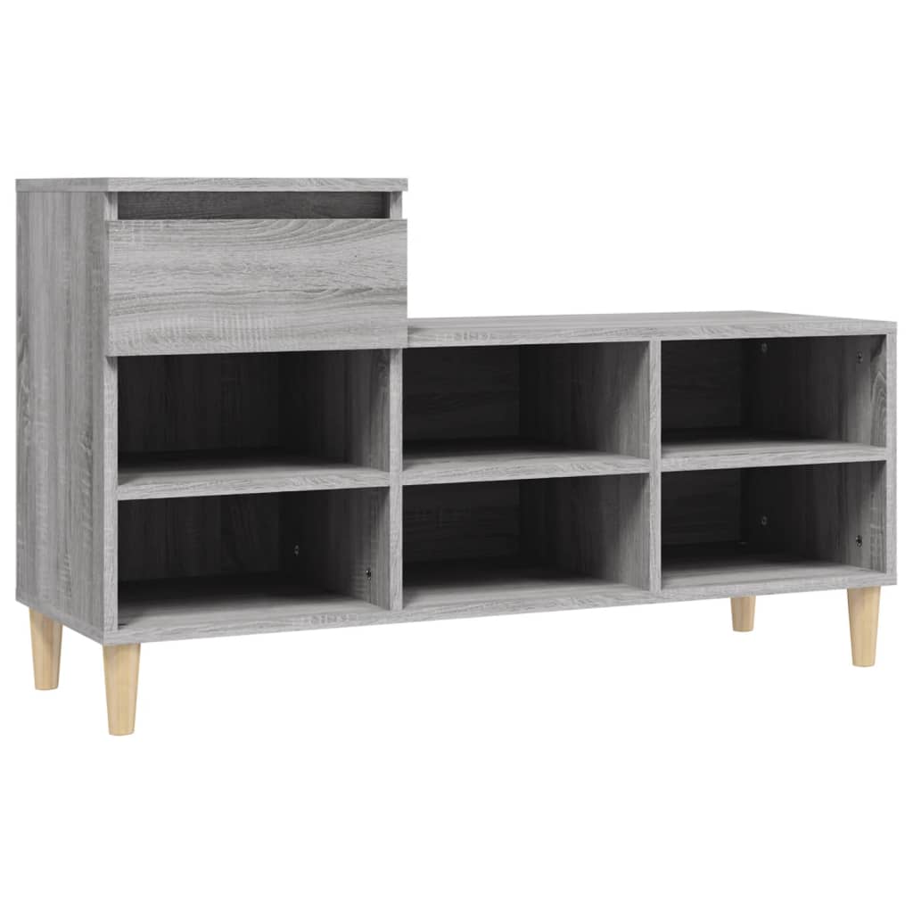 Ormarić za cipele boja hrasta 102x36x60 cm konstruirano drvo