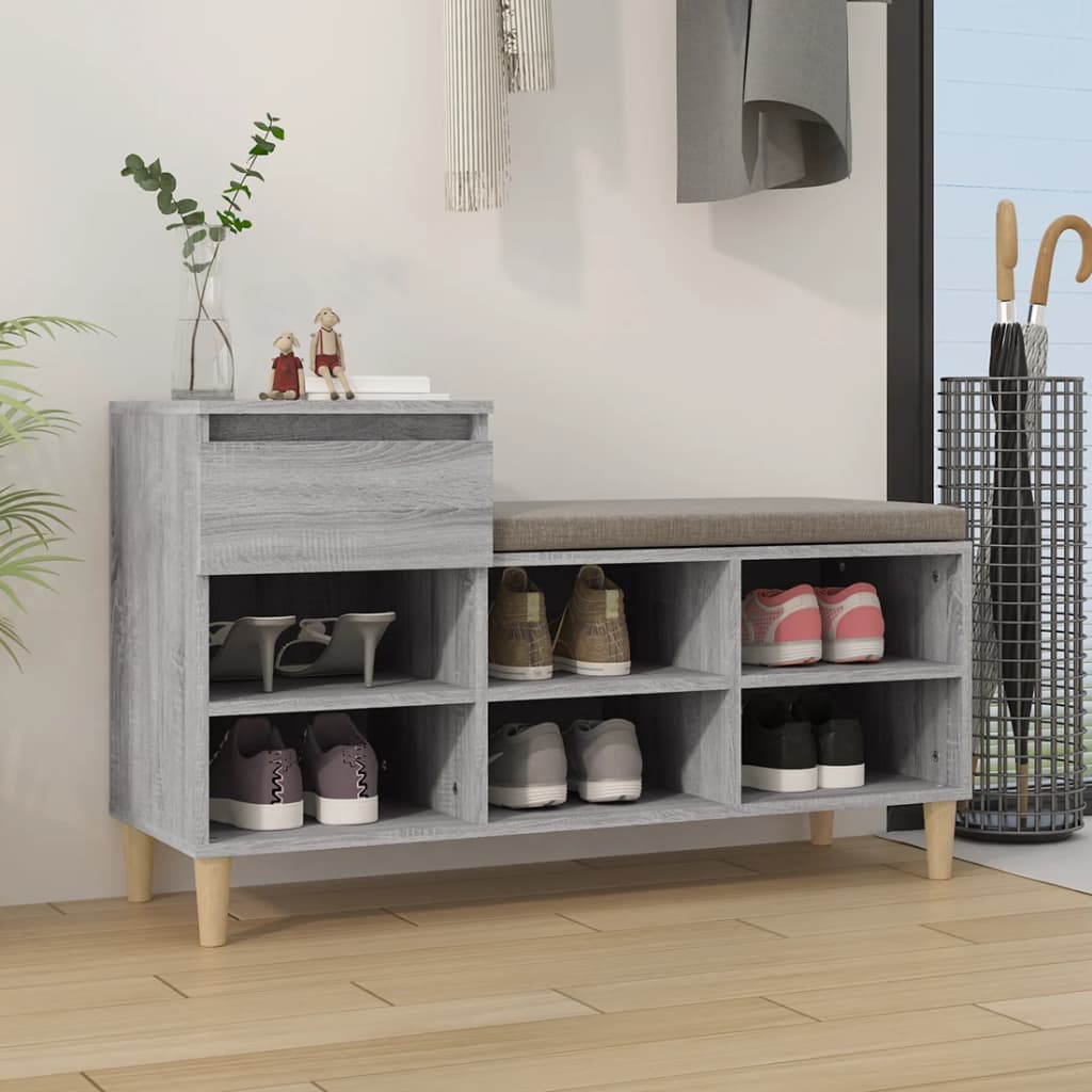Ormarić za cipele boja hrasta 102x36x60 cm konstruirano drvo