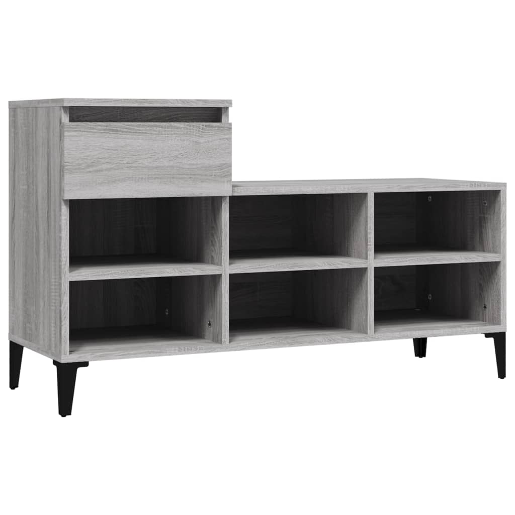 Ormarić za cipele boja hrasta 102x36x60 cm konstruirano drvo