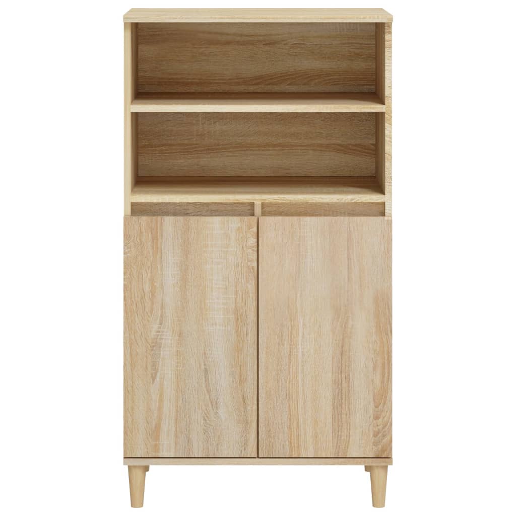 Visoka komoda hrasta sonome 60x36x110 cm od konstruiranog drva
