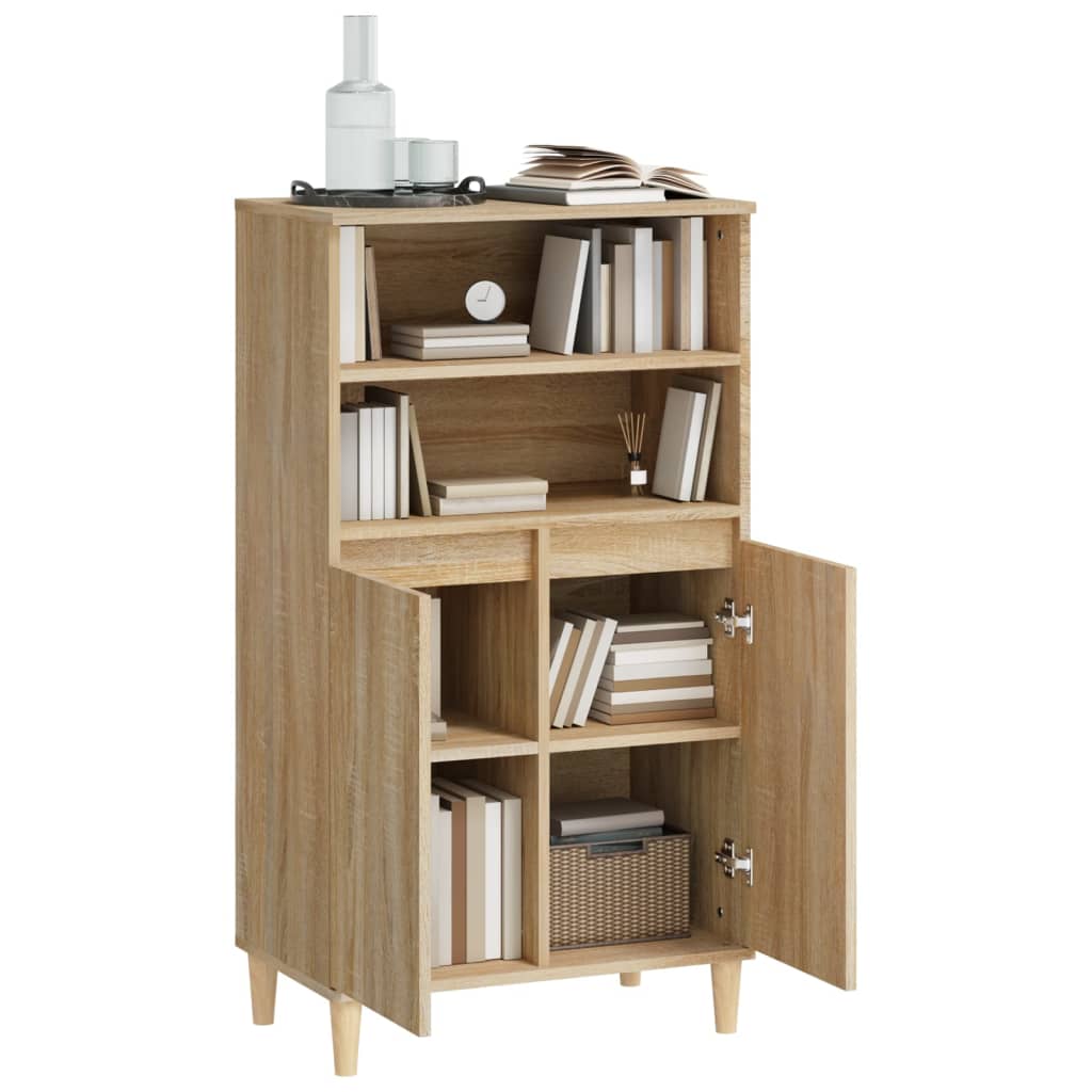 Visoka komoda hrasta sonome 60x36x110 cm od konstruiranog drva