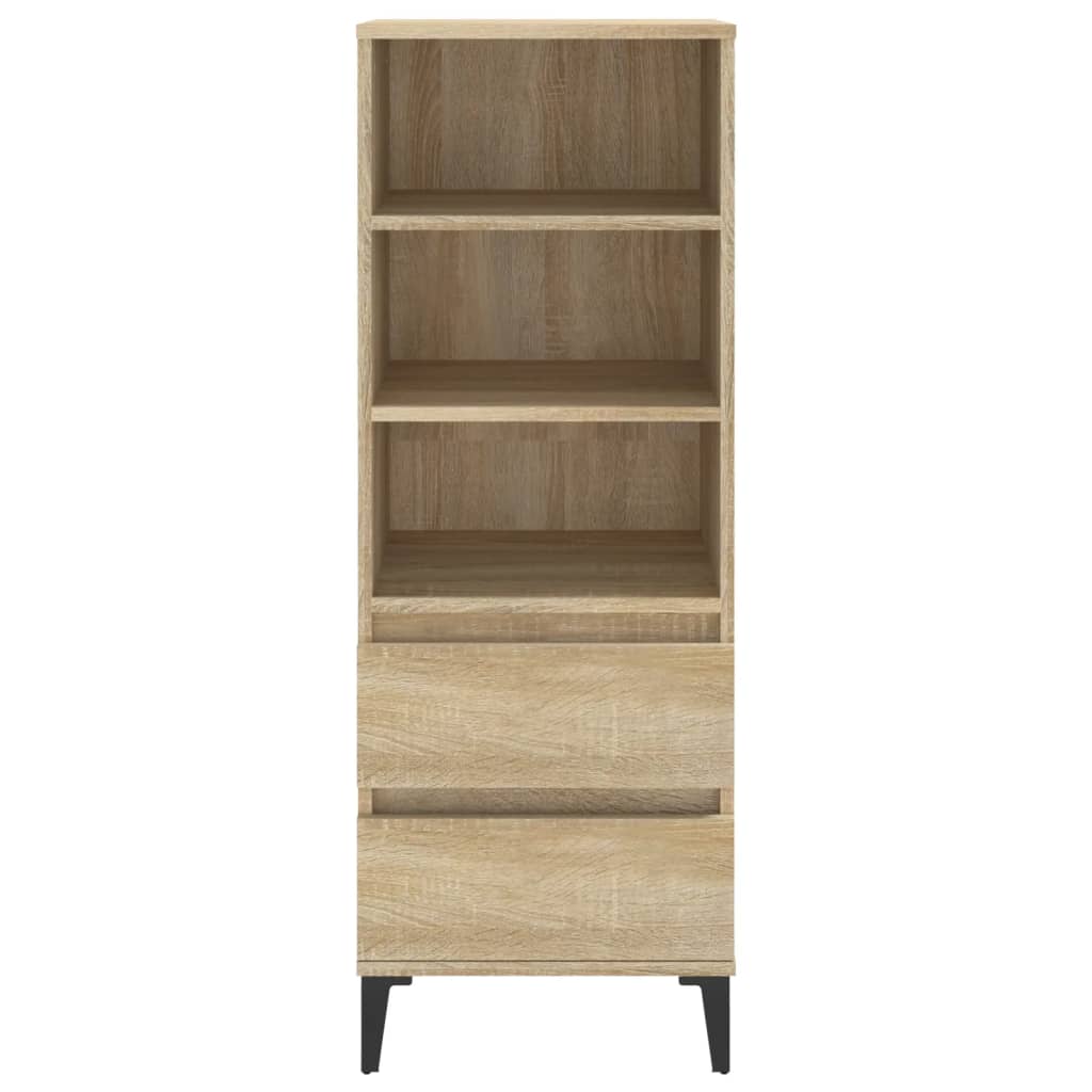 Visoka komoda hrasta sonome 40x36x110 cm od konstruiranog drva