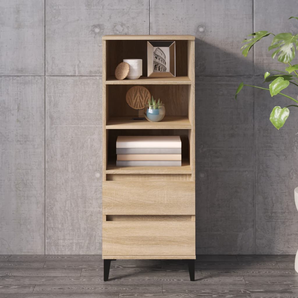 Visoka komoda hrasta sonome 40x36x110 cm od konstruiranog drva