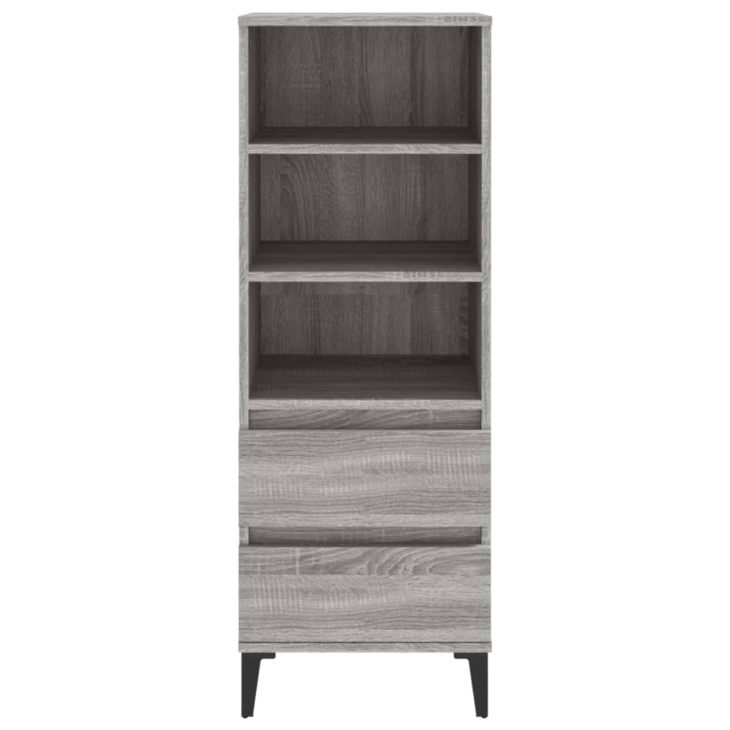 Visoka komoda boja hrasta 40x36x110 cm od konstruiranog drva