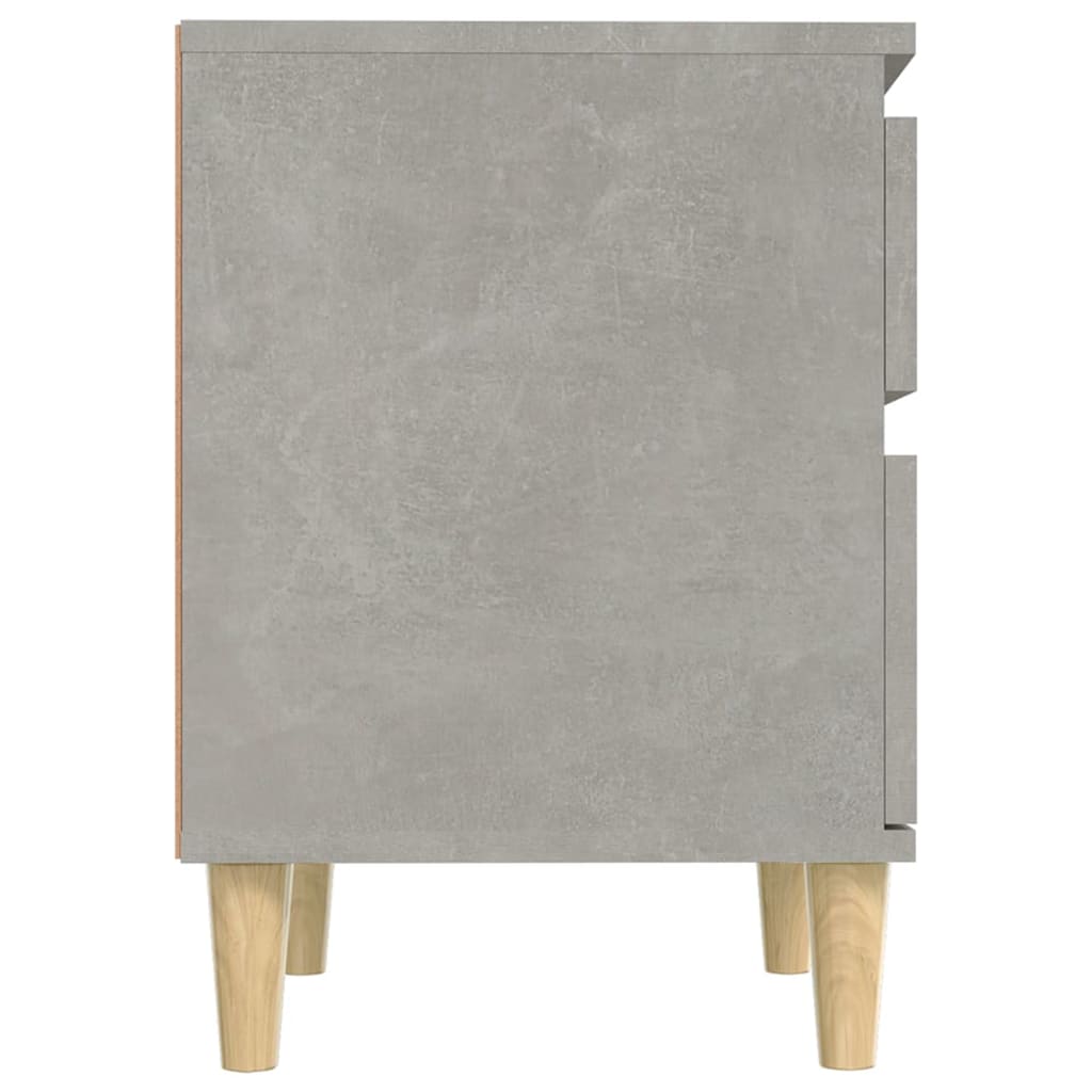 Noćni ormarići 2 kom siva boja betona 40x35x50 cm