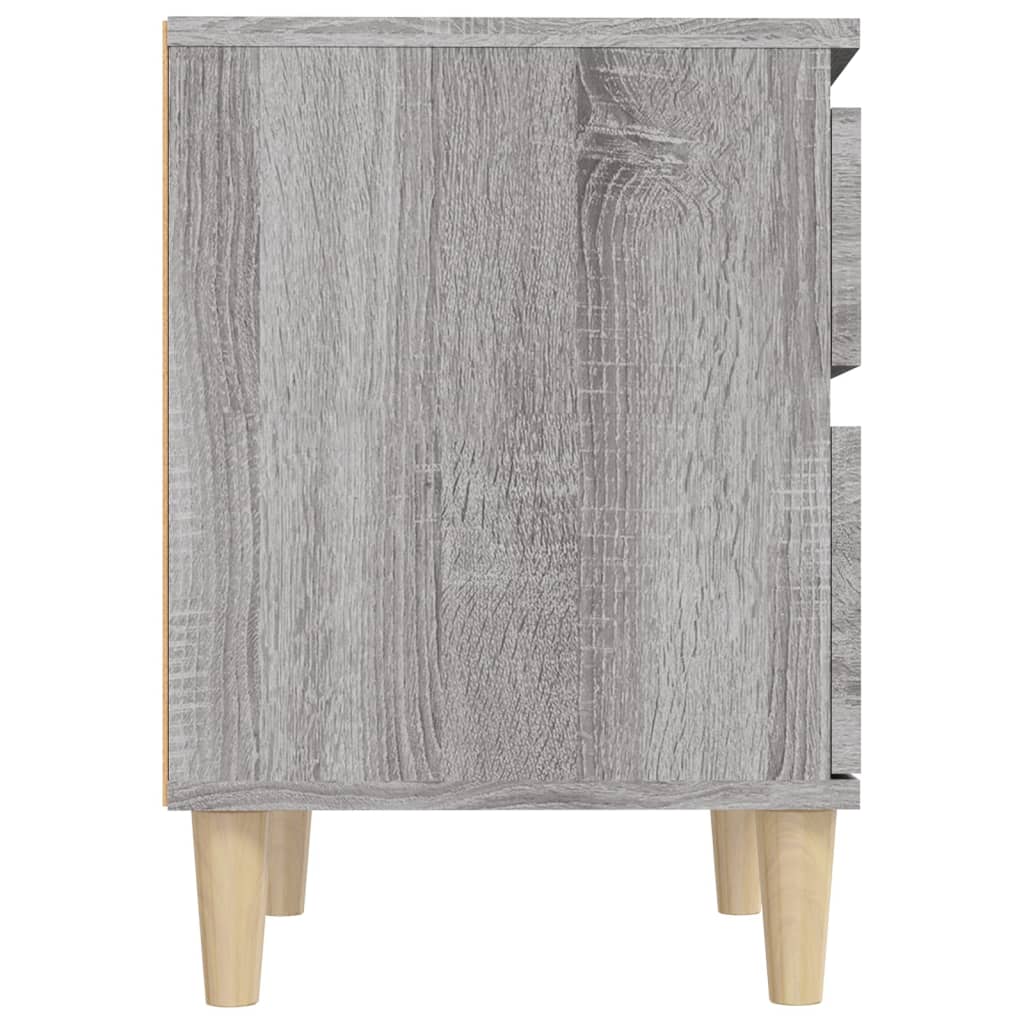 Noćni ormarići 2 kom boja dimljenog smeđi 40x35x50 cm