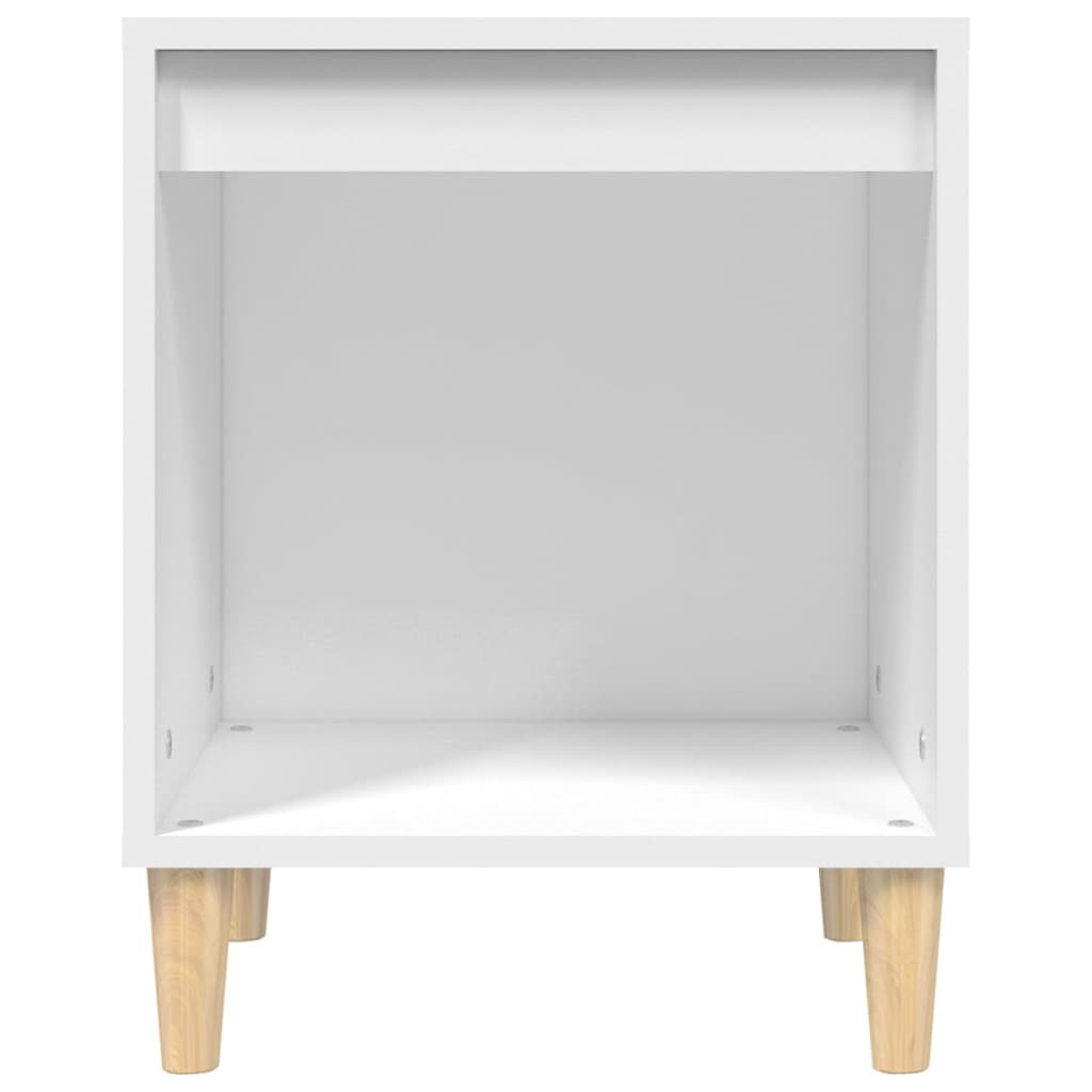 Noćni ormarić bijeli 40 x 35 x 50 cm od konstruiranog drva