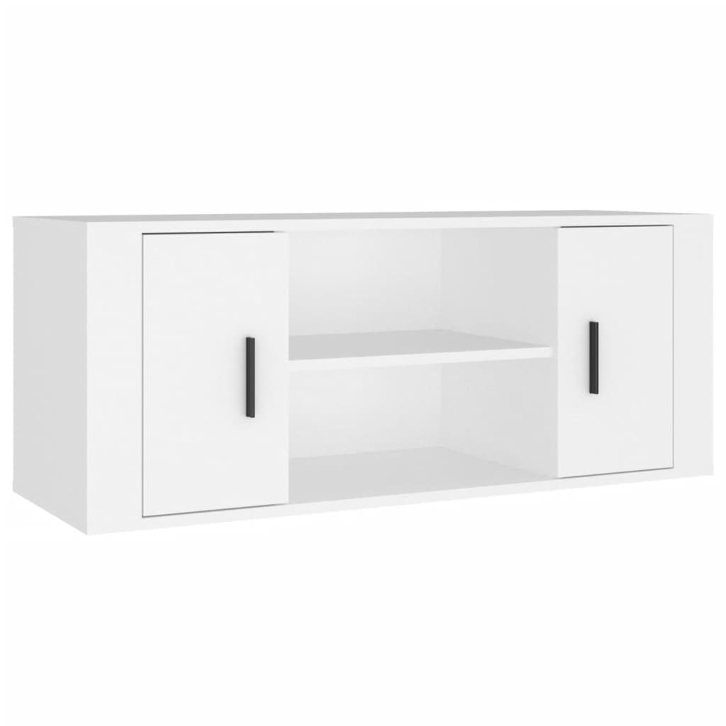 TV ormarić bijeli 100 x 35 x 40 cm od konstruiranog drva