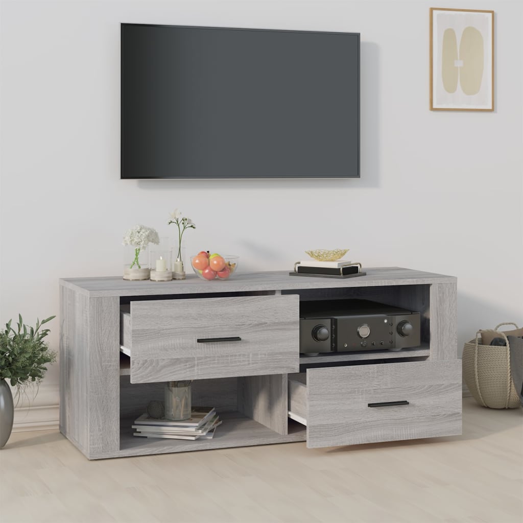 TV ormarić boja hrasta sonome 100x35x40 cm konstruirano drvo