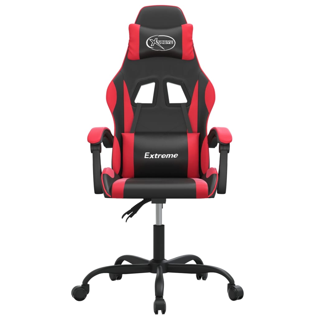Igraća stolica crno-crvena od umjetne kože