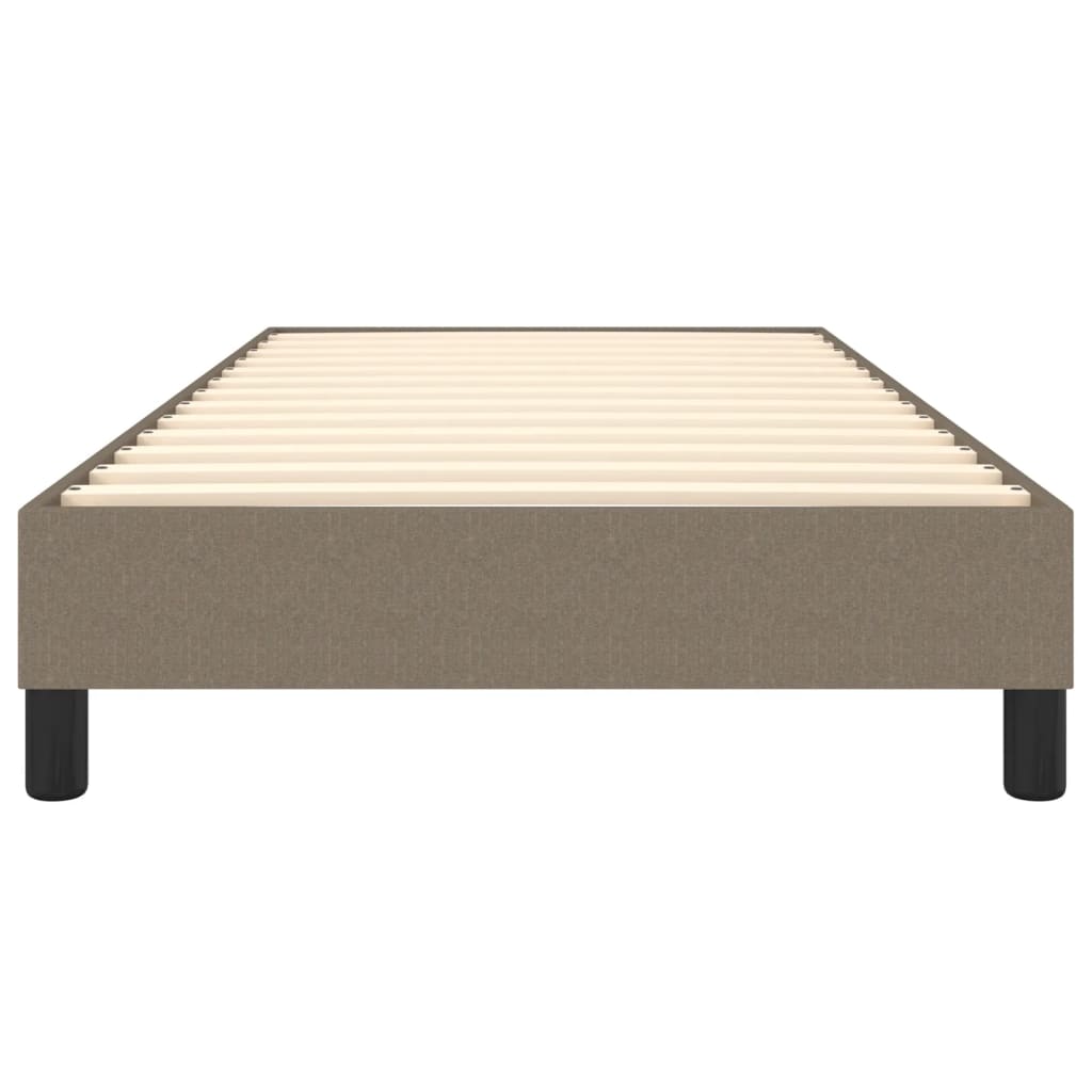 Okvir za krevet s oprugom smeđesivi 100 x 200 cm od tkanine